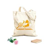 AILOONG Sleuth Detective Loupe Fingerprint Open Book Canvas Tote Bag 340g/m² thick fabric Replaces school bag