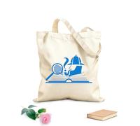 AILOONG Sleuth Detective Loupe Fingerprint Open Book Canvas Tote Bag 340g/m² thick fabric Replaces school bag
