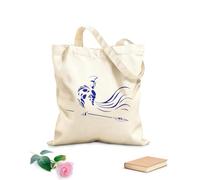 AILOONG Spartan Warrior Spear War Ancient Greece Cotton Canvas Shopping Bag 340g/m² thick fabric Uses as a gift bag