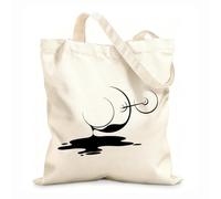 AILOONG Spilled Glass Of Wine Vine Romantic Unbleached Canvas Tote Bag 12 oz thick fabric Uses as a tool bag 25x30cm Small