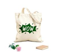 AILOONG Summer welcome sunshine coffee break dream king wow Reinforced Bottom Canvas Bag 340g/m² thick fabric Uses as a gift bag