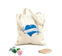 AILOONG Unbleached Canvas Tote Bag Amanda Personalized Name Lettering Custom Girl's 340g/m² thick fabric Uses as a tool bag