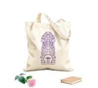 AILOONG Unbleached Canvas Tote Bag Aztec Totem Poles North American resident 340g/m² thick fabric Uses as a tool bag