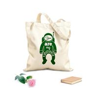 AILOONG Unbleached Canvas Tote Bag Funny Quotes Astronaut Your My Universe Home 340g/m² thick fabric Uses as a tool bag