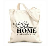 AILOONG Unbleached Canvas Tote Bag Home Living Love Words 12 oz thick fabric Uses as a tool bag 35x40cm Large