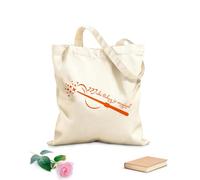 AILOONG Unbleached Canvas Tote Bag Make Today Is Magical Motivation Quote Magic Wand 340g/m² thick fabric Uses as a tool bag
