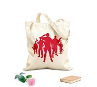 AILOONG Unbleached Canvas Tote Bag Military, Army, Marines: Navy Veterans and Heroes Supporting Our Troops 340g/m² thick fabric Uses as a tool bag