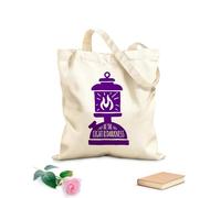 AILOONG Unbleached Canvas Tote Bag Motivation Quotes Be Light The Darkness 340g/m² thick fabric Uses as a tool bag