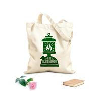 AILOONG Unbleached Canvas Tote Bag Motivation Quotes Be Light The Darkness 340g/m² thick fabric Uses as a tool bag