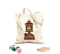 AILOONG Unbleached Canvas Tote Bag Motivation Quotes Be Light The Darkness 340g/m² thick fabric Uses as a tool bag