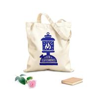 AILOONG Unbleached Canvas Tote Bag Motivation Quotes Be Light The Darkness 340g/m² thick fabric Uses as a tool bag