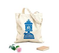 AILOONG Unbleached Canvas Tote Bag Motivation Quotes Be Light The Darkness 340g/m² thick fabric Uses as a tool bag