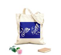 AILOONG Unbleached Canvas Tote Bag Poster with Phrase Words Step by Step 340g/m² thick fabric Uses as a tool bag