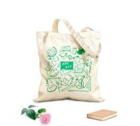 AILOONG Unbleached Canvas Tote Bag School Office Schoolchild Education Science Student 340g/m² thick fabric Uses as a tool bag