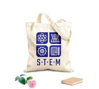 AILOONG Unbleached Canvas Tote Bag STEM School Education Science Classroom 340g/m² thick fabric Uses as a tool bag