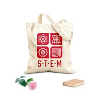 AILOONG Unbleached Canvas Tote Bag STEM School Education Science Classroom 340g/m² thick fabric Uses as a tool bag