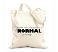 AILOONG Unbleached Canvas Tote Bag Words of Wisdom Phrase Lettering Family 12 oz thick fabric Uses as a tool bag 25x30cm Small