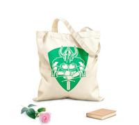 AILOONG Warrior Knight Armor Shield And Sword Cotton Canvas Shopping Bag 340g/m² thick fabric Uses as a gift bag