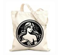 AILOONG Webbing Strap Tote Bag 12 oz thick fabric Artistic representations of the Roman goddess Proserpina highlight her beauty and her role as wife of Hades Sketching bag 35x40cm Large
