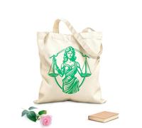 AILOONG Webbing Strap Tote Bag 340g/m² thick fabric balanced demeanor emblem of justice lady fairest facade justice lady design Sketching bag