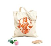 AILOONG Webbing Strap Tote Bag 340g/m² thick fabric balanced demeanor emblem of justice lady fairest facade justice lady design Sketching bag