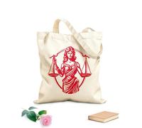 AILOONG Webbing Strap Tote Bag 340g/m² thick fabric balanced demeanor emblem of justice lady fairest facade justice lady design Sketching bag