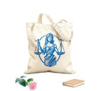 AILOONG Webbing Strap Tote Bag 340g/m² thick fabric balanced demeanor emblem of justice lady fairest facade justice lady design Sketching bag
