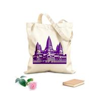 AILOONG Webbing Strap Tote Bag 340g/m² thick fabric beautiful representations of iconic global monuments Sketching bag