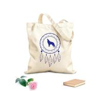 AILOONG Webbing Strap Tote Bag 340g/m² thick fabric best dreamcatcher silhouette dancing in the whispering winds Sketching bag