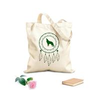 AILOONG Webbing Strap Tote Bag 340g/m² thick fabric best dreamcatcher silhouette dancing in the whispering winds Sketching bag
