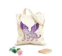AILOONG Webbing Strap Tote Bag 340g/m² thick fabric bold and striking and winged tiger Sketching bag
