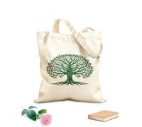 AILOONG Webbing Strap Tote Bag 340g/m² thick fabric tree of life Sketching bag