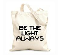 AILOONG Webbing Strap Tote Bag Always bright motivating and inspiring 12 oz thick fabric Sketching bag 31x36cm Medium