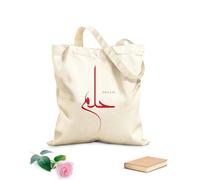 AILOONG Webbing Strap Tote Bag arabic calligraphy name translated dream arabic letters alphabet font lettering islamic logo 340g/m² thick fabric Sketching bag