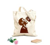 AILOONG Webbing Strap Tote Bag assortment of shadowed zombies on 340g/m² thick fabric Sketching bag