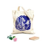 AILOONG Webbing Strap Tote Bag astral dragon with book 340g/m² thick fabric Sketching bag