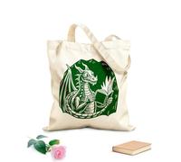 AILOONG Webbing Strap Tote Bag astral dragon with book 340g/m² thick fabric Sketching bag