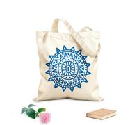 AILOONG Webbing Strap Tote Bag aztec mayan totem of sun maya inca tribal symbol 340g/m² thick fabric Sketching bag