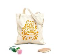 AILOONG Webbing Strap Tote Bag be something great today typography 340g/m² thick fabric Sketching bag