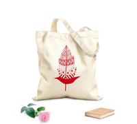 AILOONG Webbing Strap Tote Bag beautiful vintage feather with ornament bird feather stylized feather outline doodle 340g/m² thick fabric Sketching bag