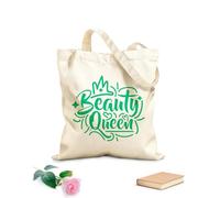 AILOONG Webbing Strap Tote Bag beauty queen typography motivational quote design 340g/m² thick fabric Sketching bag