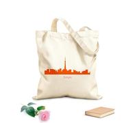 AILOONG Webbing Strap Tote Bag big city skylines on 340g/m² thick fabric Sketching bag