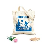 AILOONG Webbing Strap Tote Bag bigfoot lives matter sasquatch lover design 340g/m² thick fabric Sketching bag