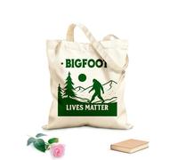 AILOONG Webbing Strap Tote Bag bigfoot lives matter sasquatch lover design 340g/m² thick fabric Sketching bag