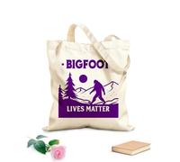 AILOONG Webbing Strap Tote Bag bigfoot lives matter sasquatch lover design 340g/m² thick fabric Sketching bag