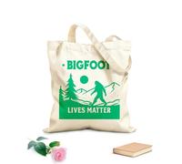 AILOONG Webbing Strap Tote Bag bigfoot lives matter sasquatch lover design 340g/m² thick fabric Sketching bag
