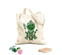 AILOONG Webbing Strap Tote Bag blissful baby krishna silhouette in mythical dance 340g/m² thick fabric Sketching bag