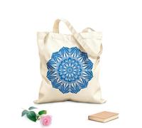 AILOONG Webbing Strap Tote Bag bohemian breeze mandalas 340g/m² thick fabric Sketching bag