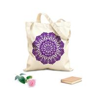 AILOONG Webbing Strap Tote Bag bohemian breeze mandalas 340g/m² thick fabric Sketching bag