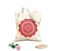 AILOONG Webbing Strap Tote Bag bohemian breeze mandalas 340g/m² thick fabric Sketching bag